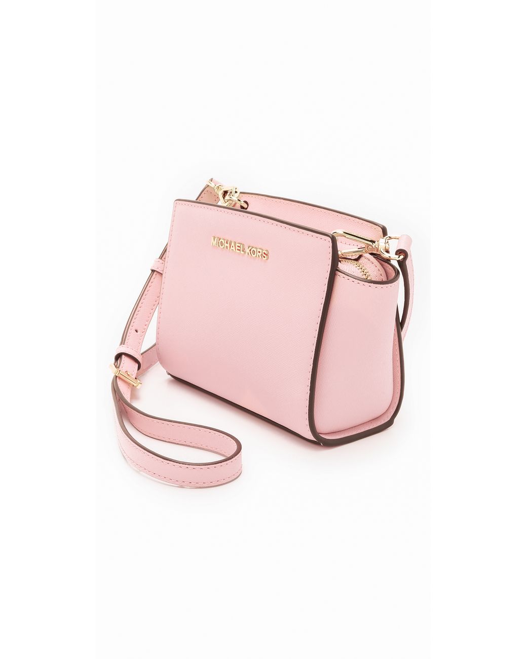 MICHAEL Michael Kors Selma Mini Messenger Bag - Blossom in Pink | Lyst