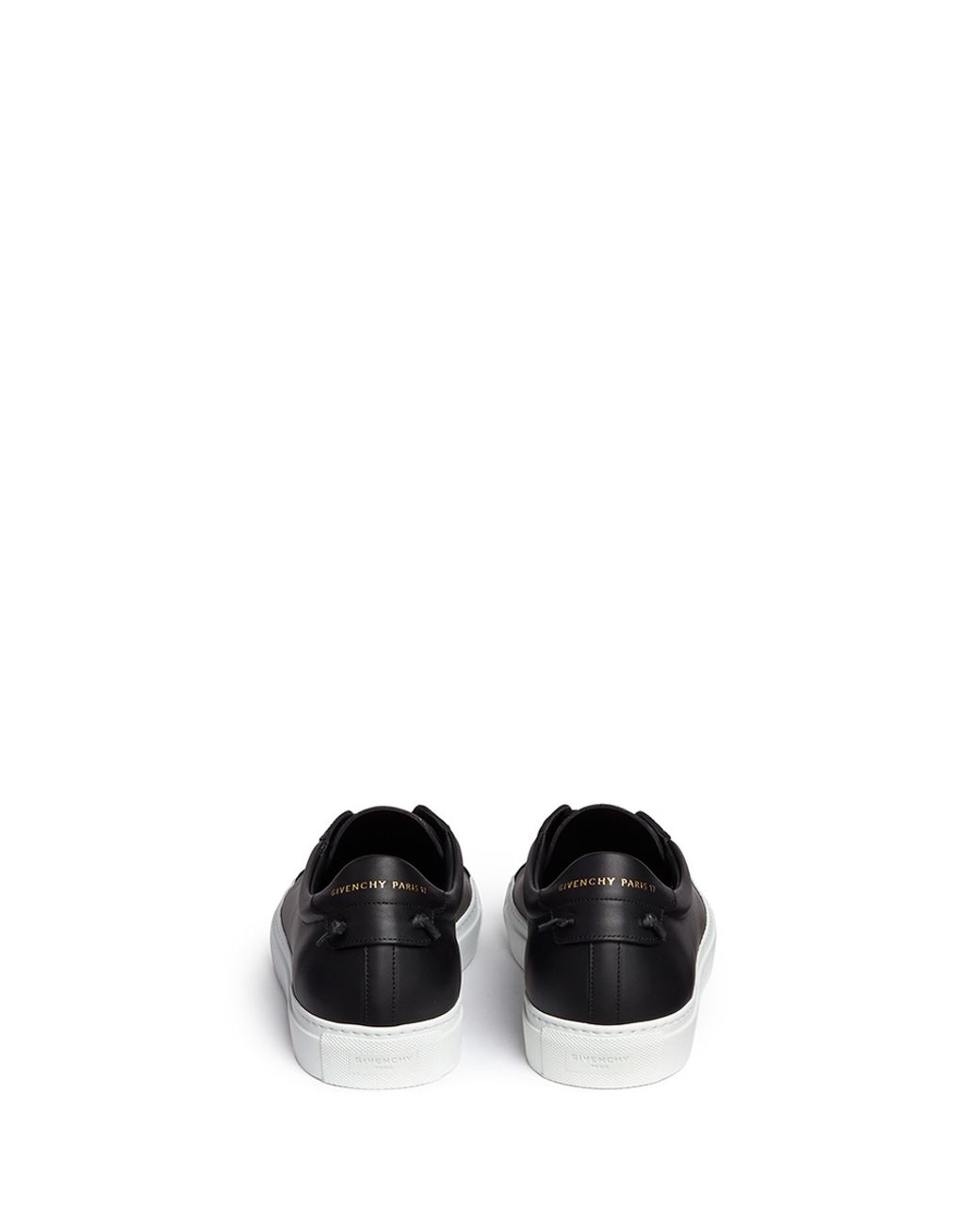 Givenchy 'paris 17' Leather Low Top Sneakers in Black for Men | Lyst