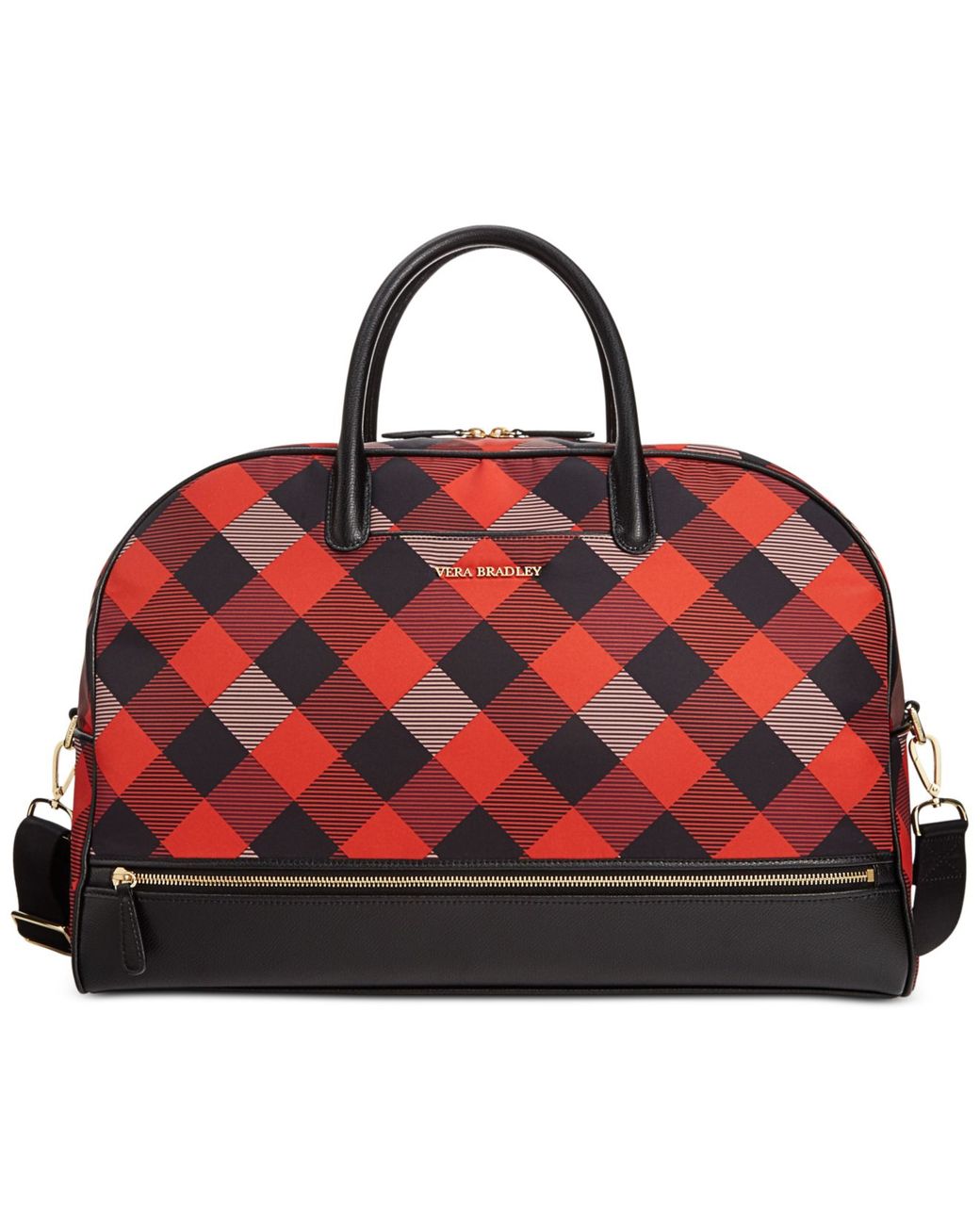 vera bradley trimmed satchel