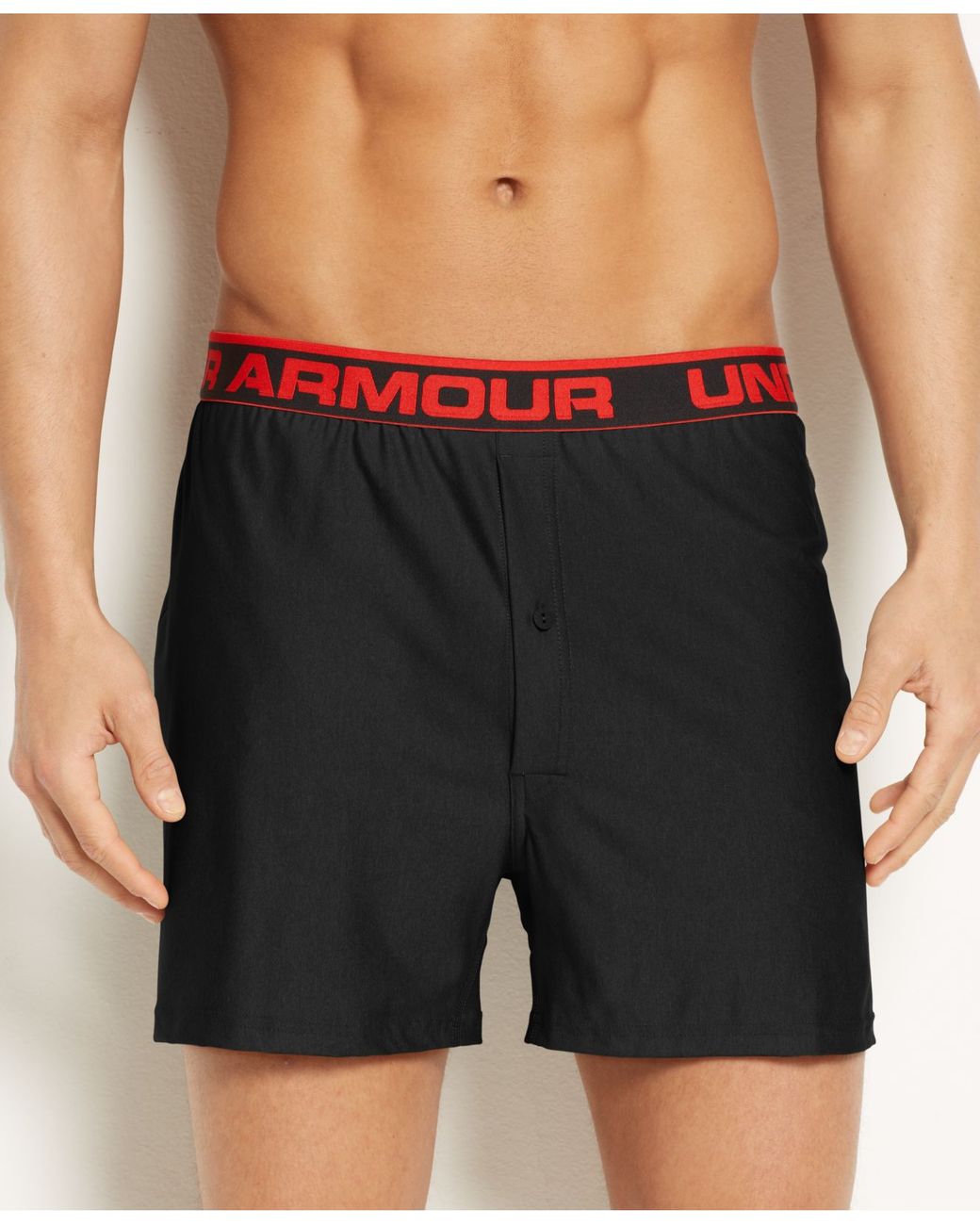 Under Armour Original Knit Boxer Loose Fit in Black for Men