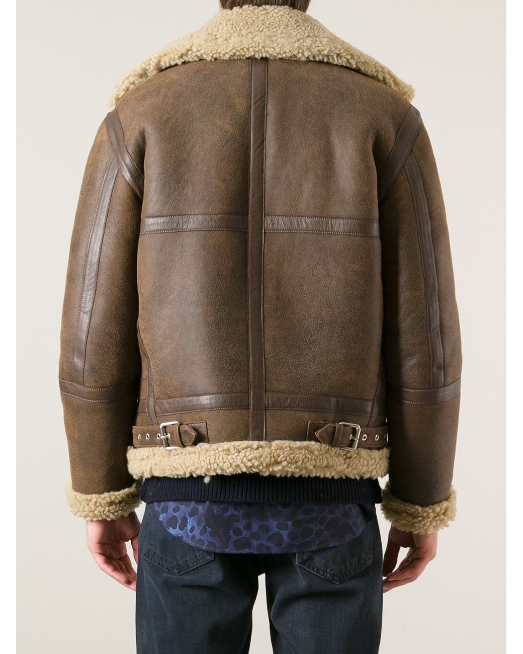 Acne Studios 'Ian Shearling' Jacket in Brown for Men | Lyst