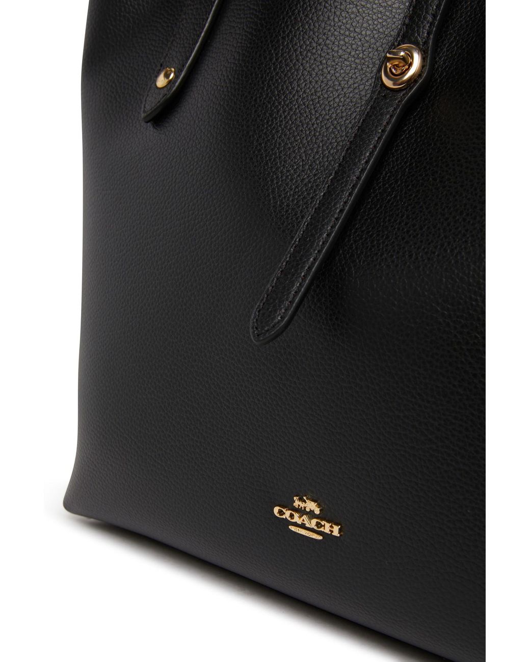 Coach market tote in polished pebble leather sales