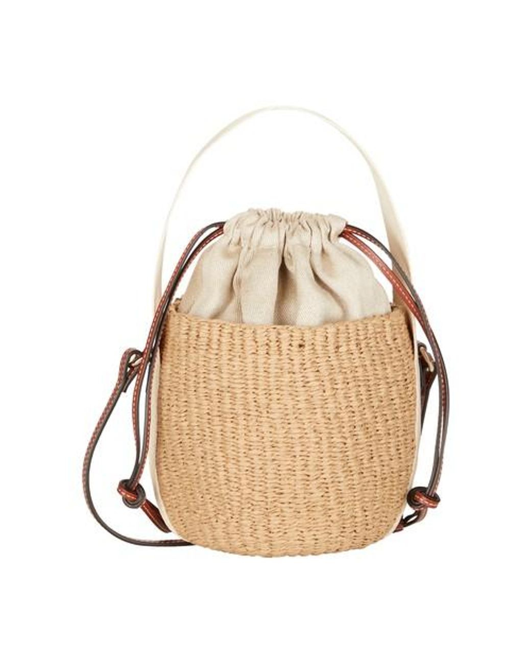 Chloé Small Woody Basket in Natural | Lyst