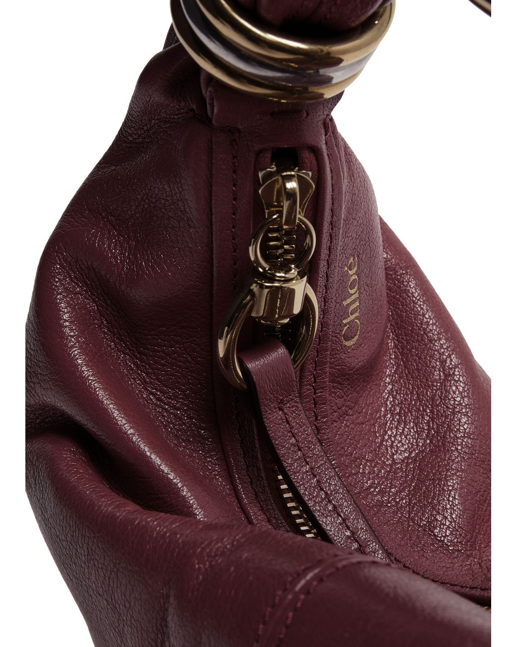 Chloé Brown Bracelet Hobo Bag
