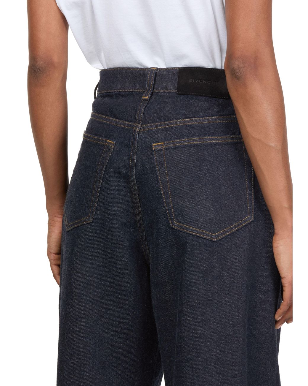 Givenchy Blue Raw Cocoon Jeans