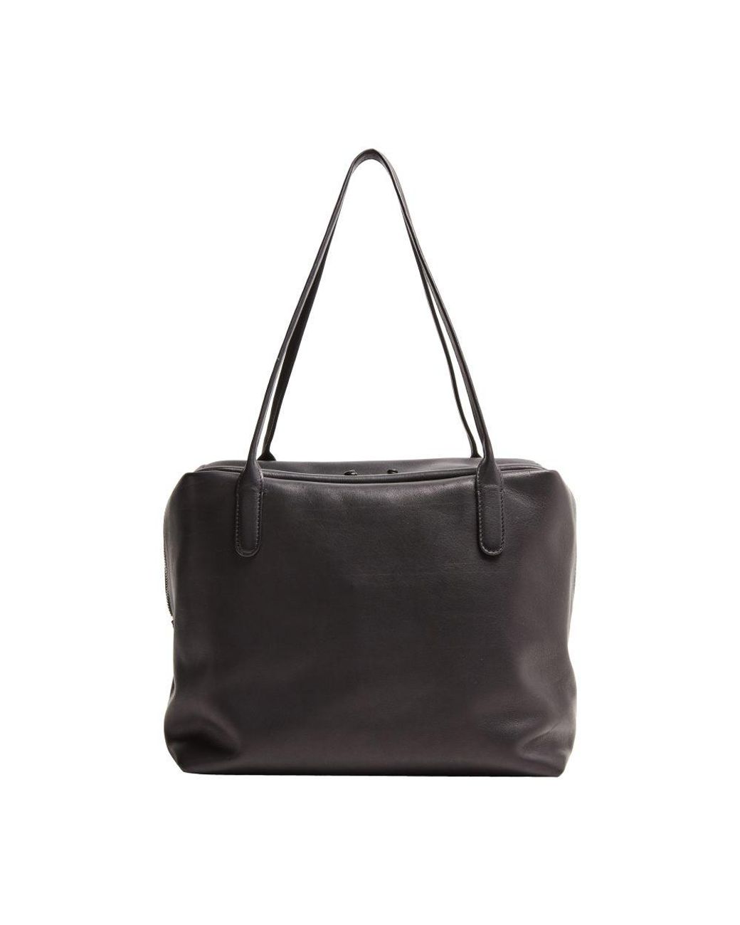 トートバッグ The Row Henri Tote Bag In Leather The Row Henri Tote Bag | Black | FARFETCH