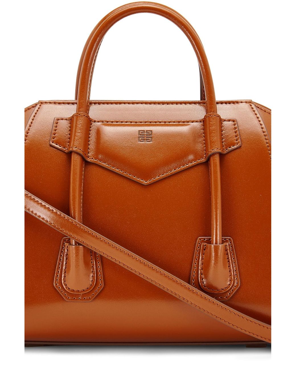 Givenchy Antigona Lock Mini Bag in Brown | Lyst