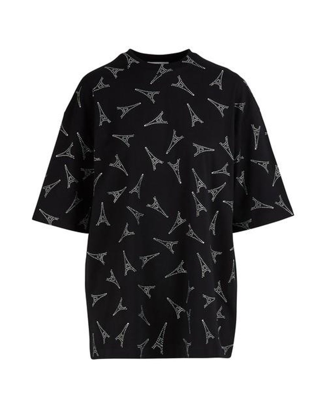 Balenciaga Eiffel Tower T-shirt in Black | Lyst