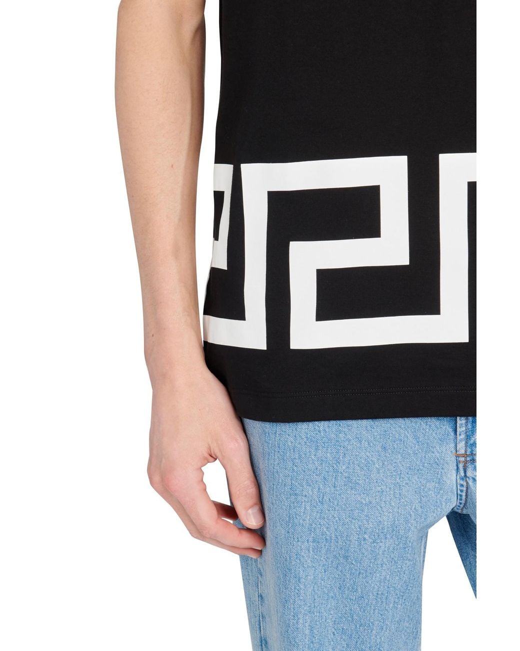 Versace Mitchel Fit T-shirt in Black for Men | Lyst