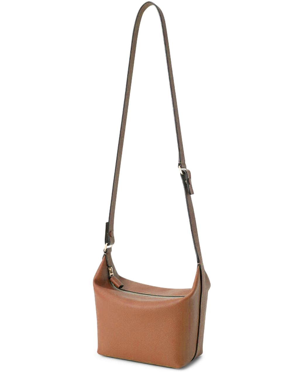 Valextra Brown Mochi Mini Handle Bag