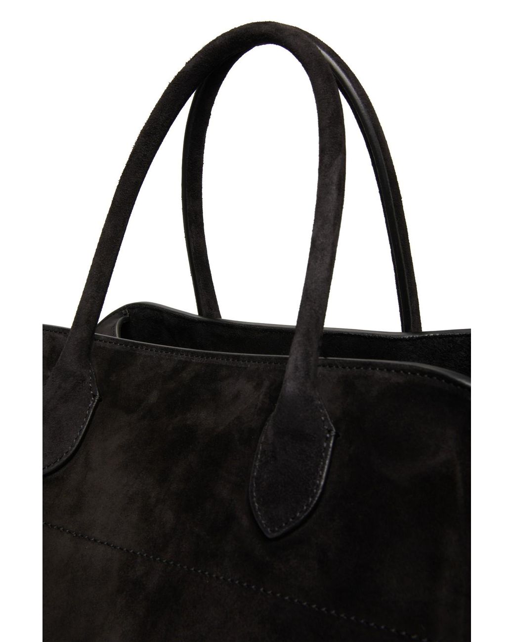 The Row Soft Margaux 15 Bag in Black | Lyst