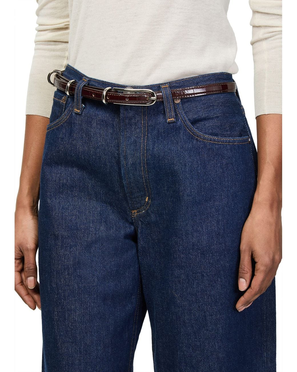 Liffner Brown 3-Buckle Belt