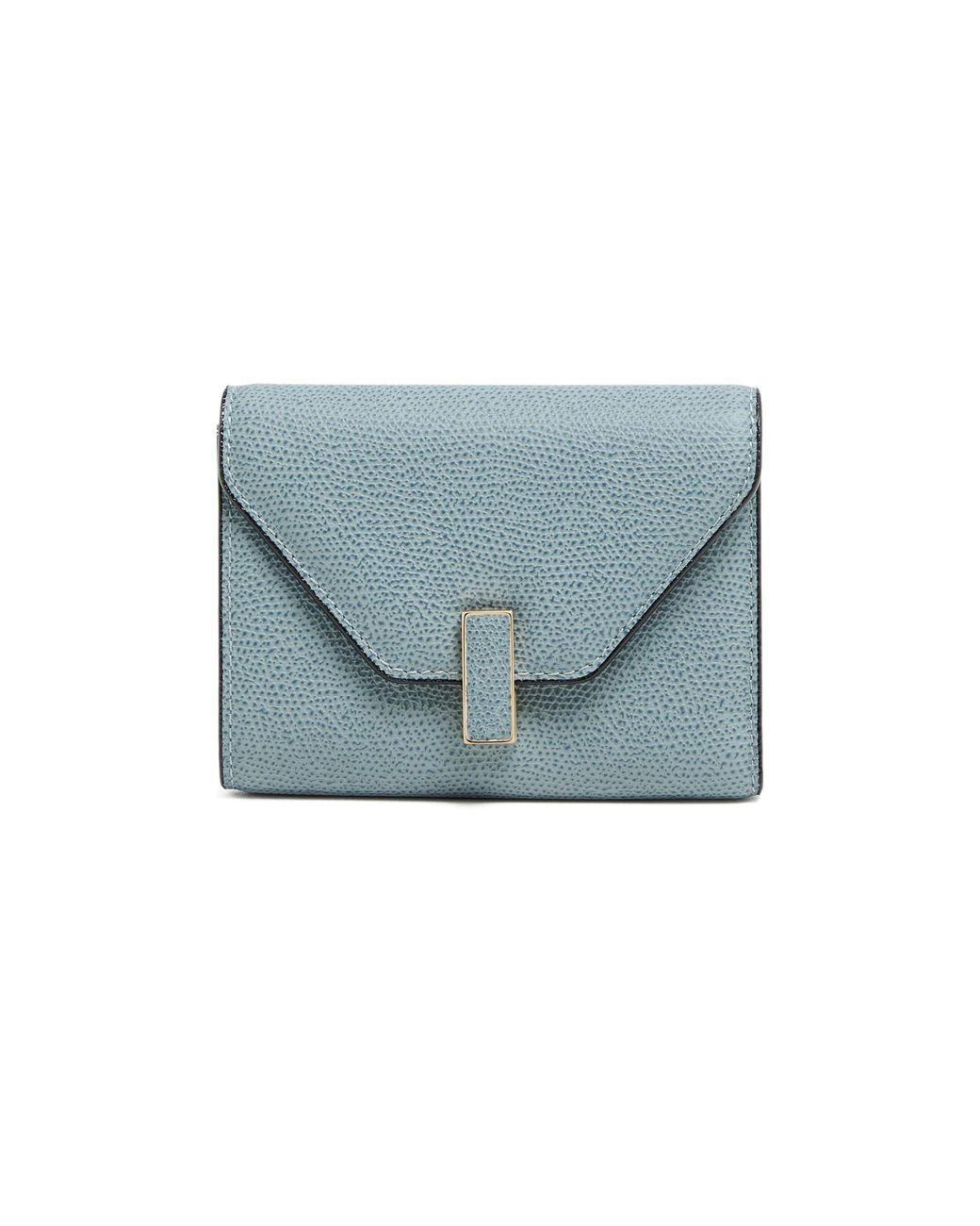 Valextra Blue Iside 3 Cc Folding Wallet