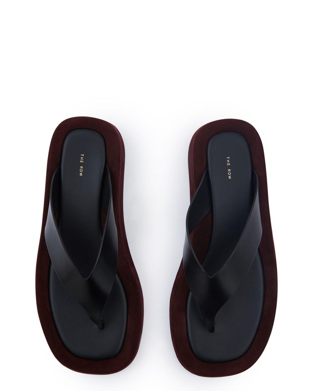 The Row Ginza Sandals in Black_burgundy (Black) - Save 30% | Lyst