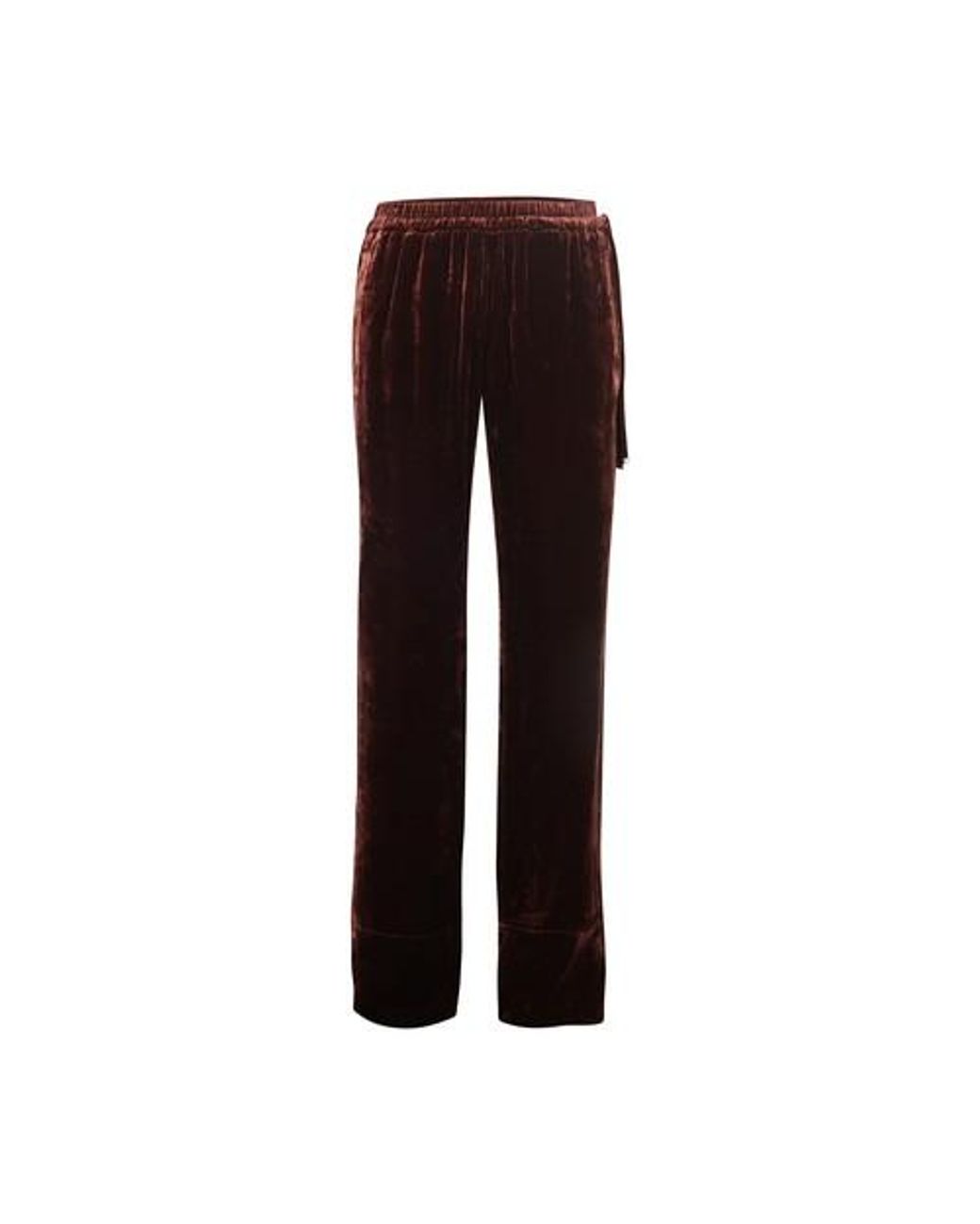 Acne Studios Velvet Pants in Brown Lyst