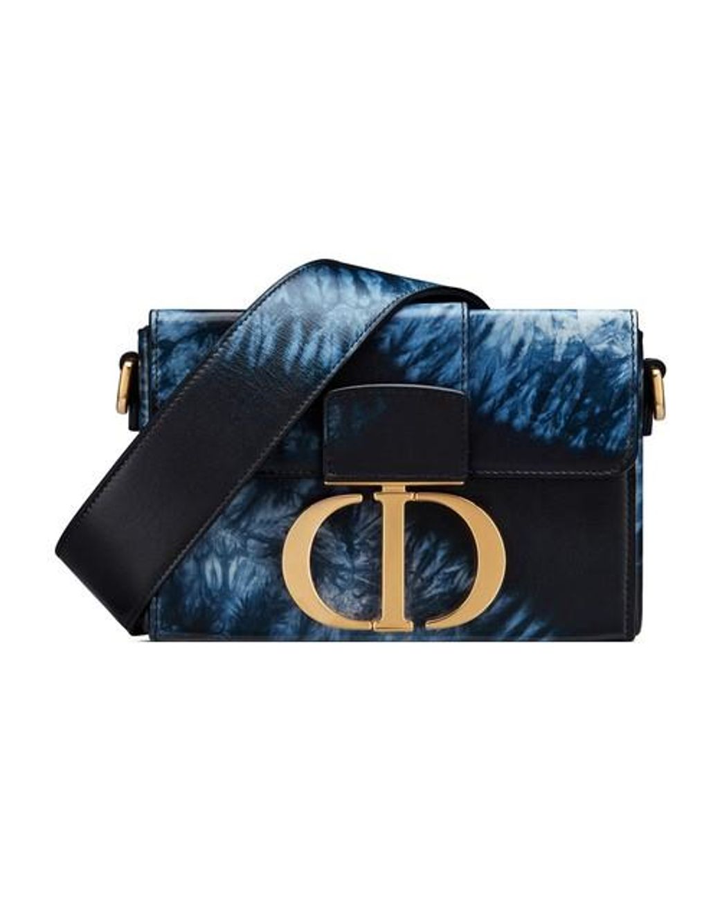 Pre-owned 30 Montaigne Cloth Clutch Bag In Blue