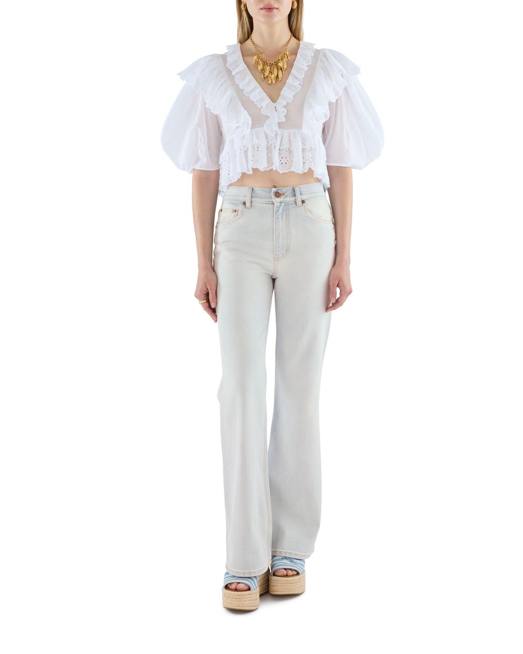 Chloé Gray Flared Jeans