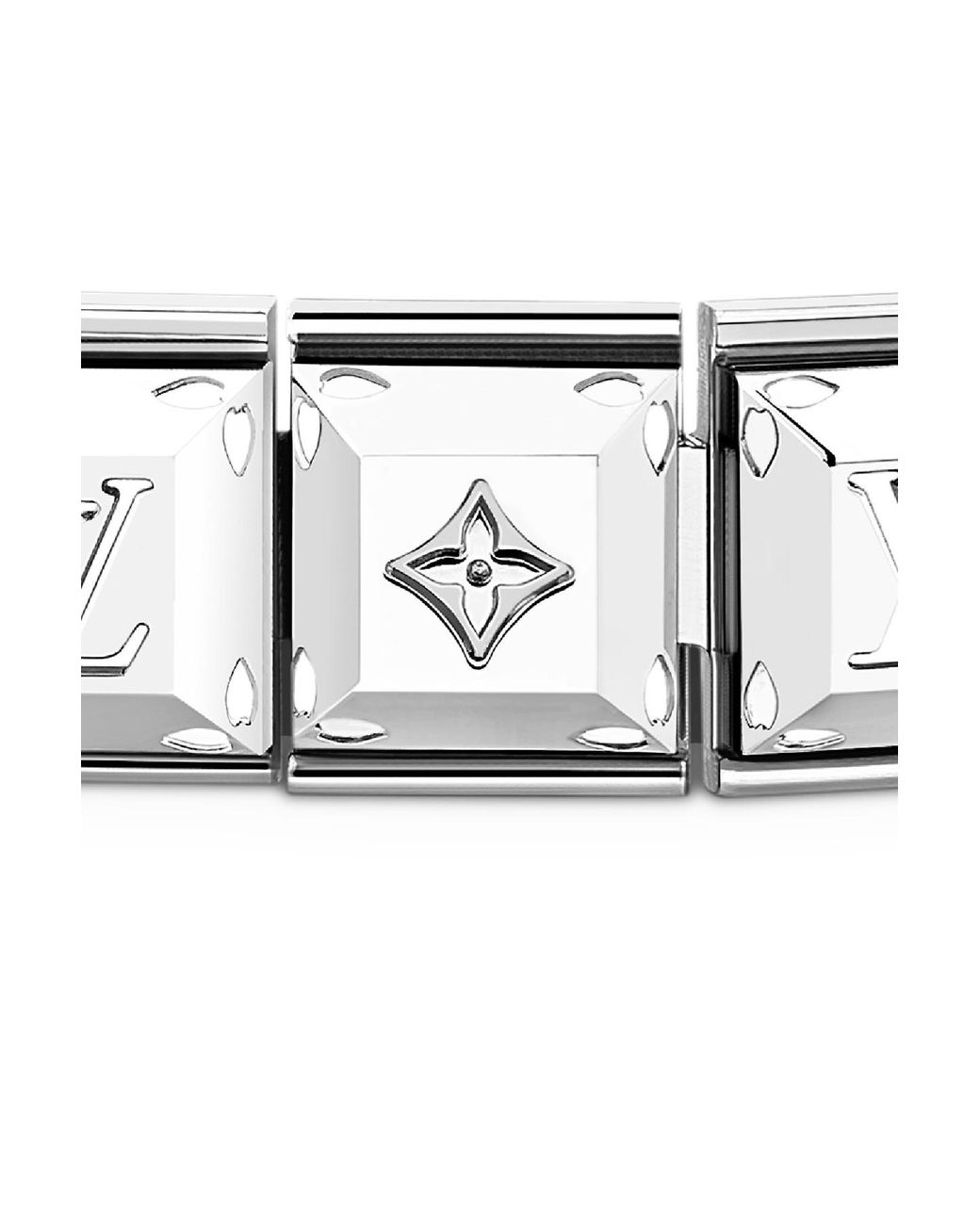 Louis Vuitton Nanogram Tennis Bracelet in Metallic for Men | Lyst