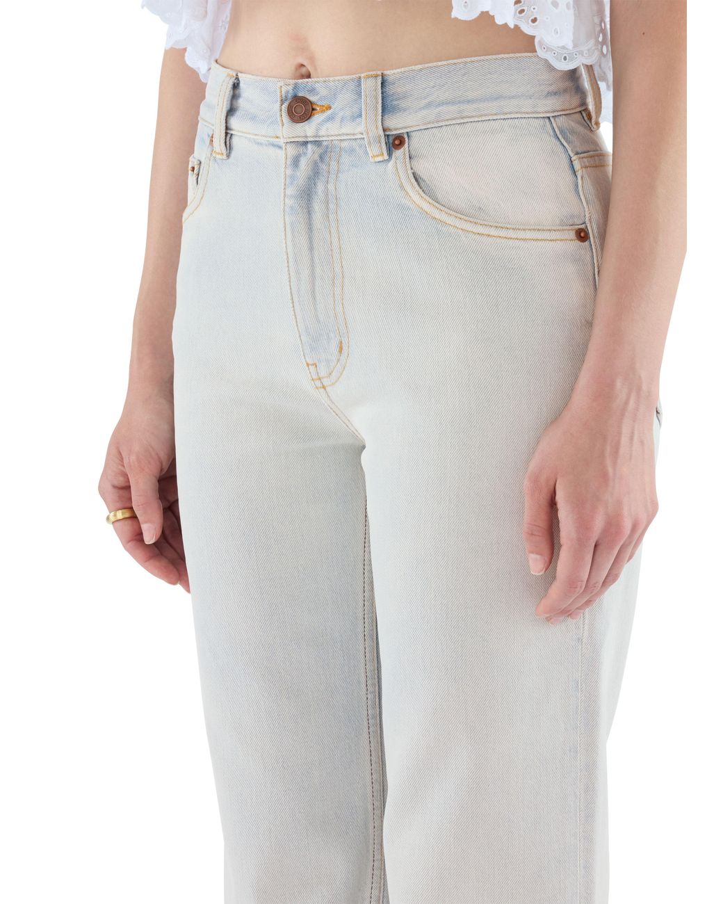 Chloé Gray Flared Jeans