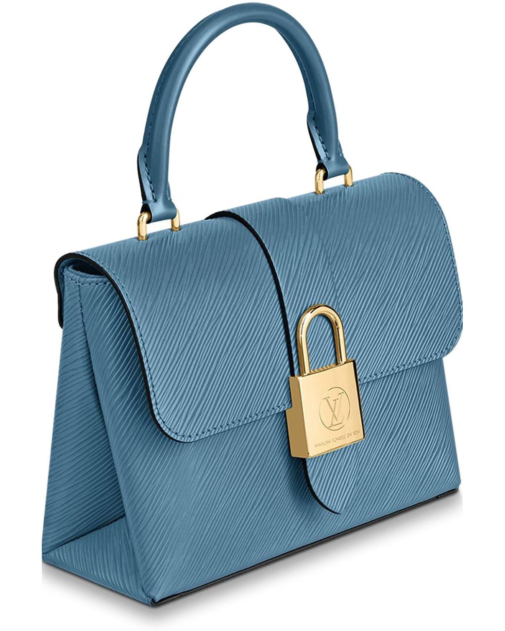 3D model Louis Vuitton Lockme Ever BB Blue Bag VR / AR / low-poly