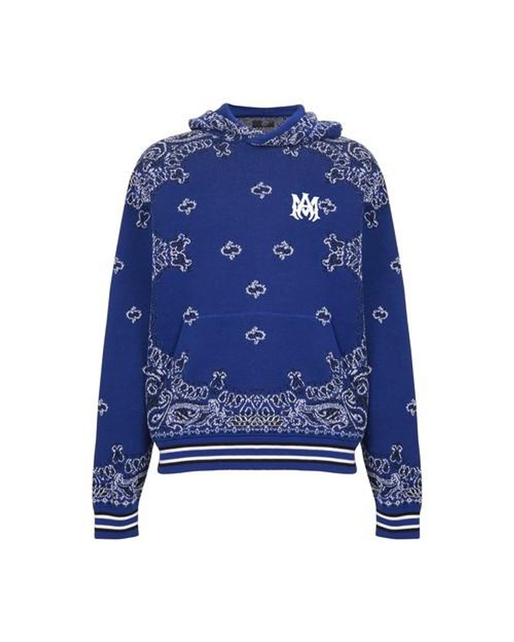 Amiri Bandana B-ball Hoodie in Blue for Men | Lyst