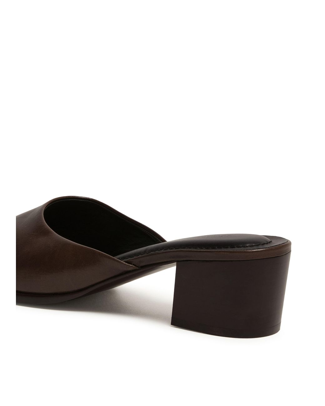 Lemaire Brown Square-Heeled 55 Mules