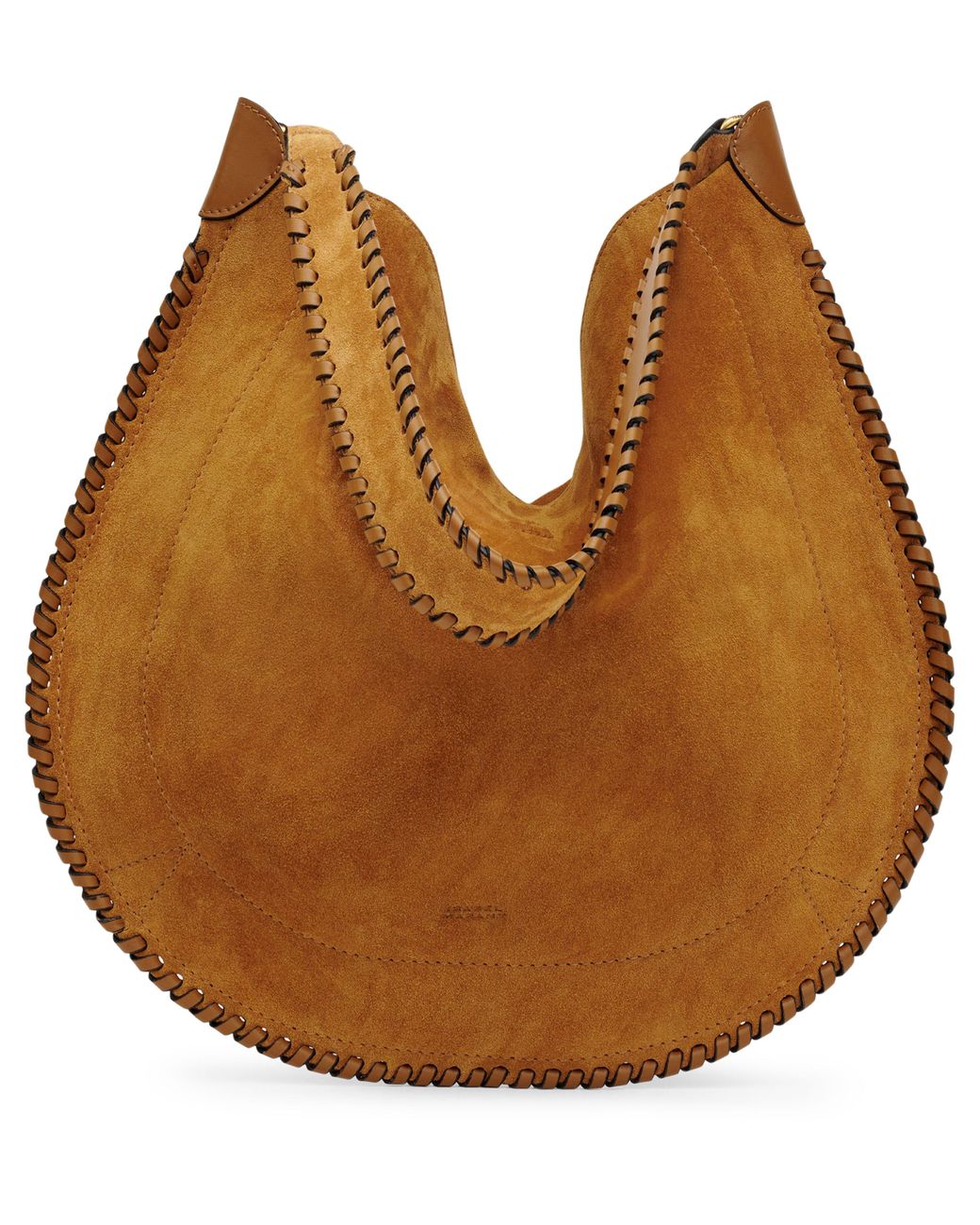 Sac En Cuir Velours À Anse Tressée Oskan Hobo Soft Isabel Marant en coloris Brown