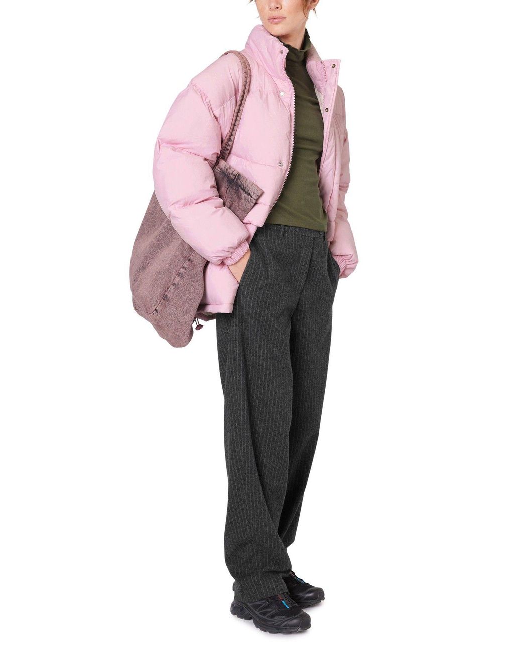 American Vintage Padded Jacket Zotcity in Pink | Lyst