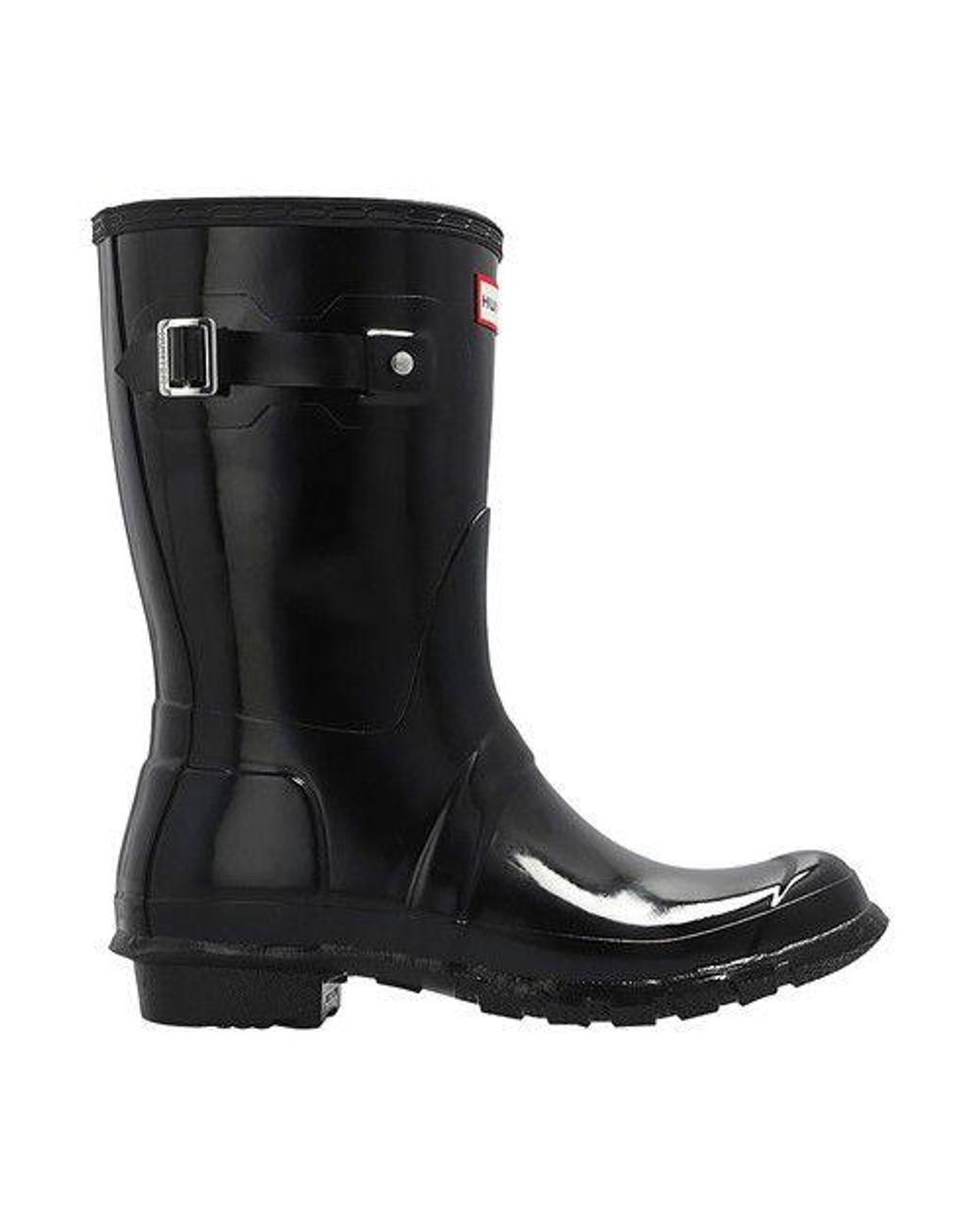 hunter original short rain boots black
