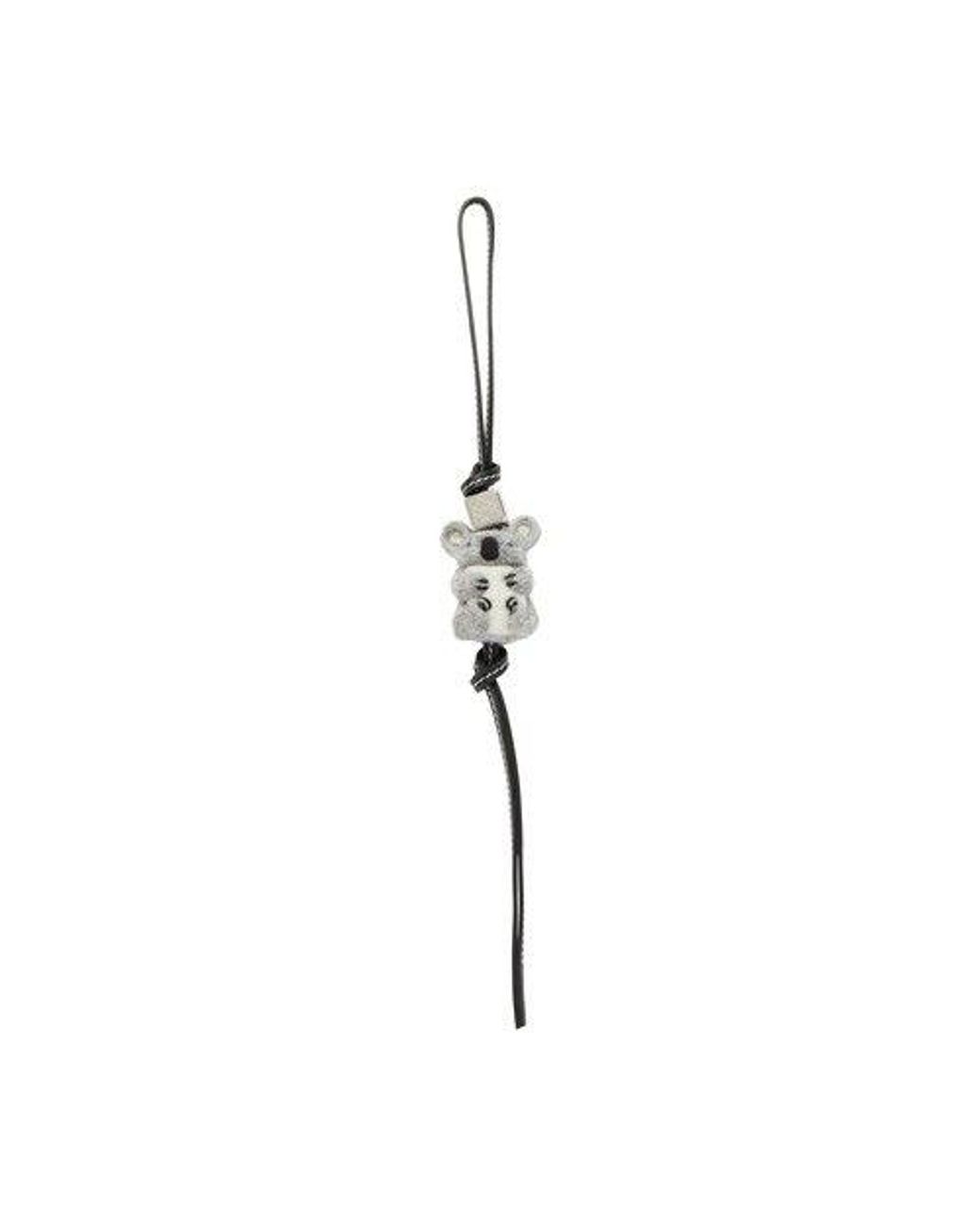 LOEWE コアラチャーム グレー Koala charm in felt and calfskin Grey - LOEWE