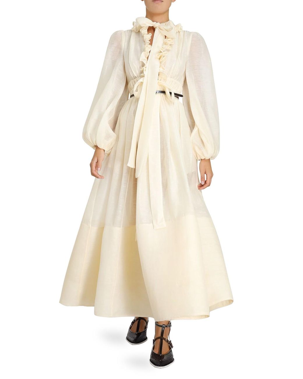 Zimmermann Botanica Dress in Cream 
