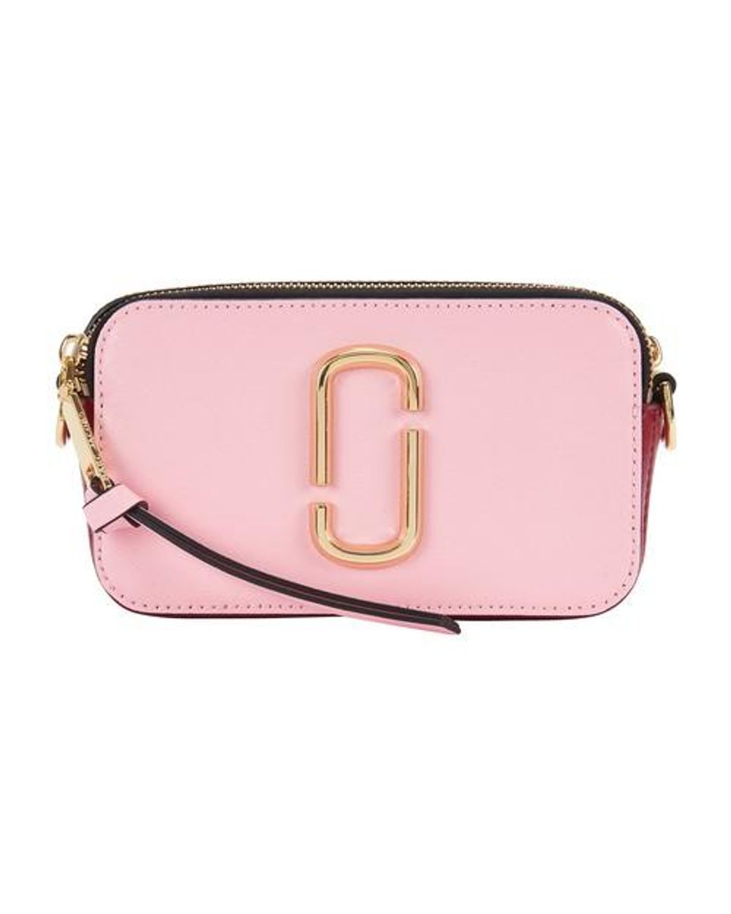 Snapshot leather crossbody bag Marc Jacobs Pink in Leather - 37023459
