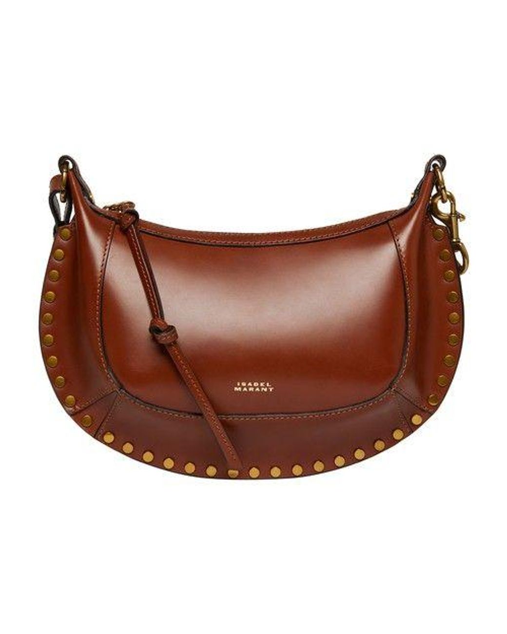 Isabel Marant Oskan Moon Crossbody Bag in Brown Lyst