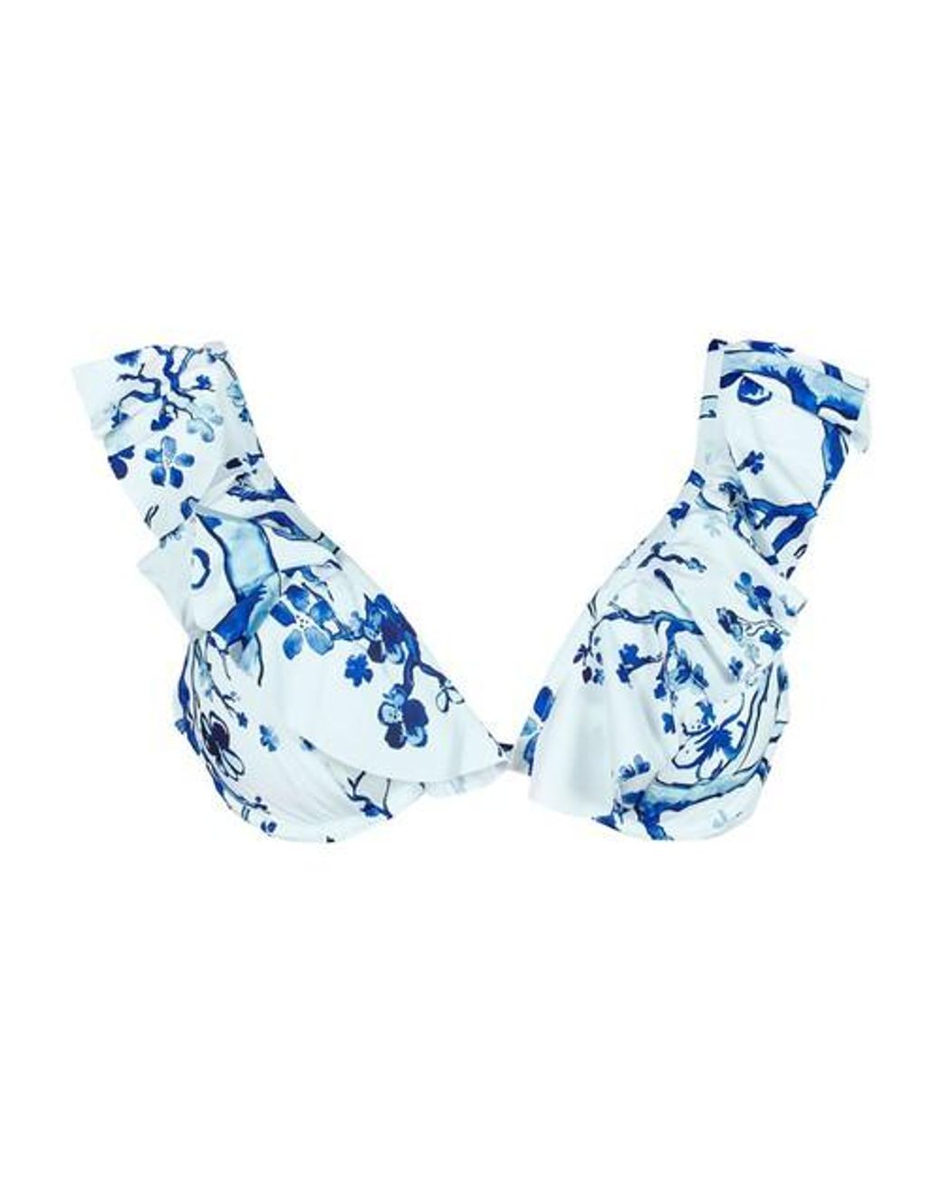 Vilebrequin Cherry Blossom Bikini Top in Blue Lyst