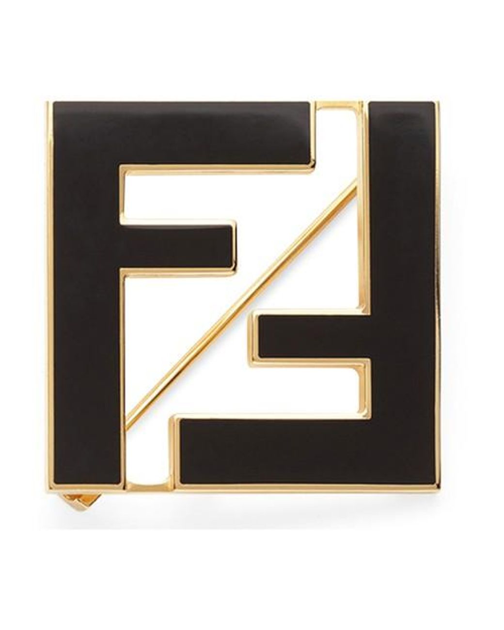 Fendi ノベルティ　ブローチ　FFロゴ　ブラック fendi-noir-Forever-Brooch.jpeg