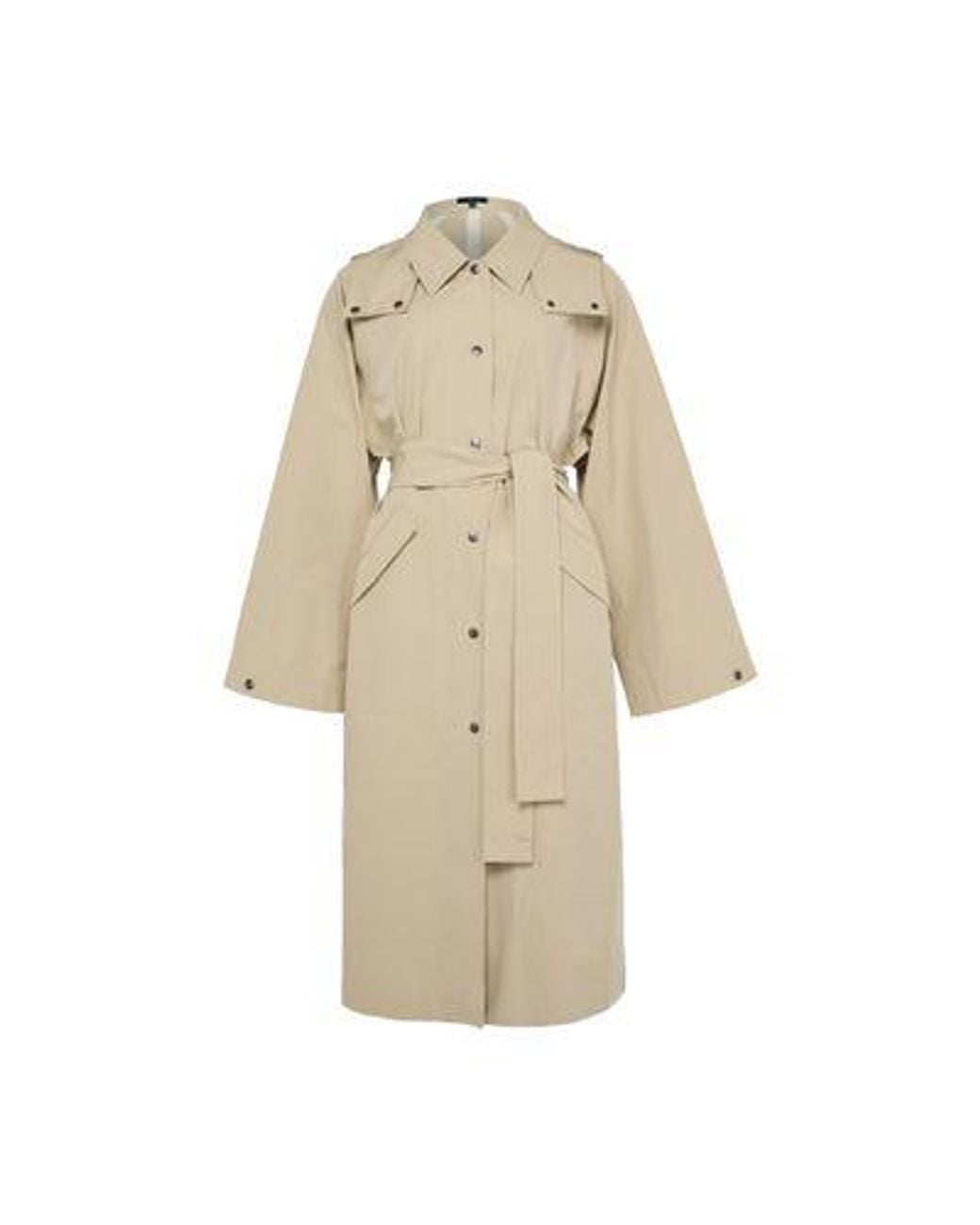 Soeur Dustin Trench Coat in Natural