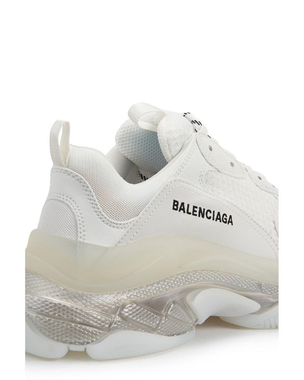 Balenciaga Triple S Clear Sole Sneakers in White_iridescent (White) | Lyst