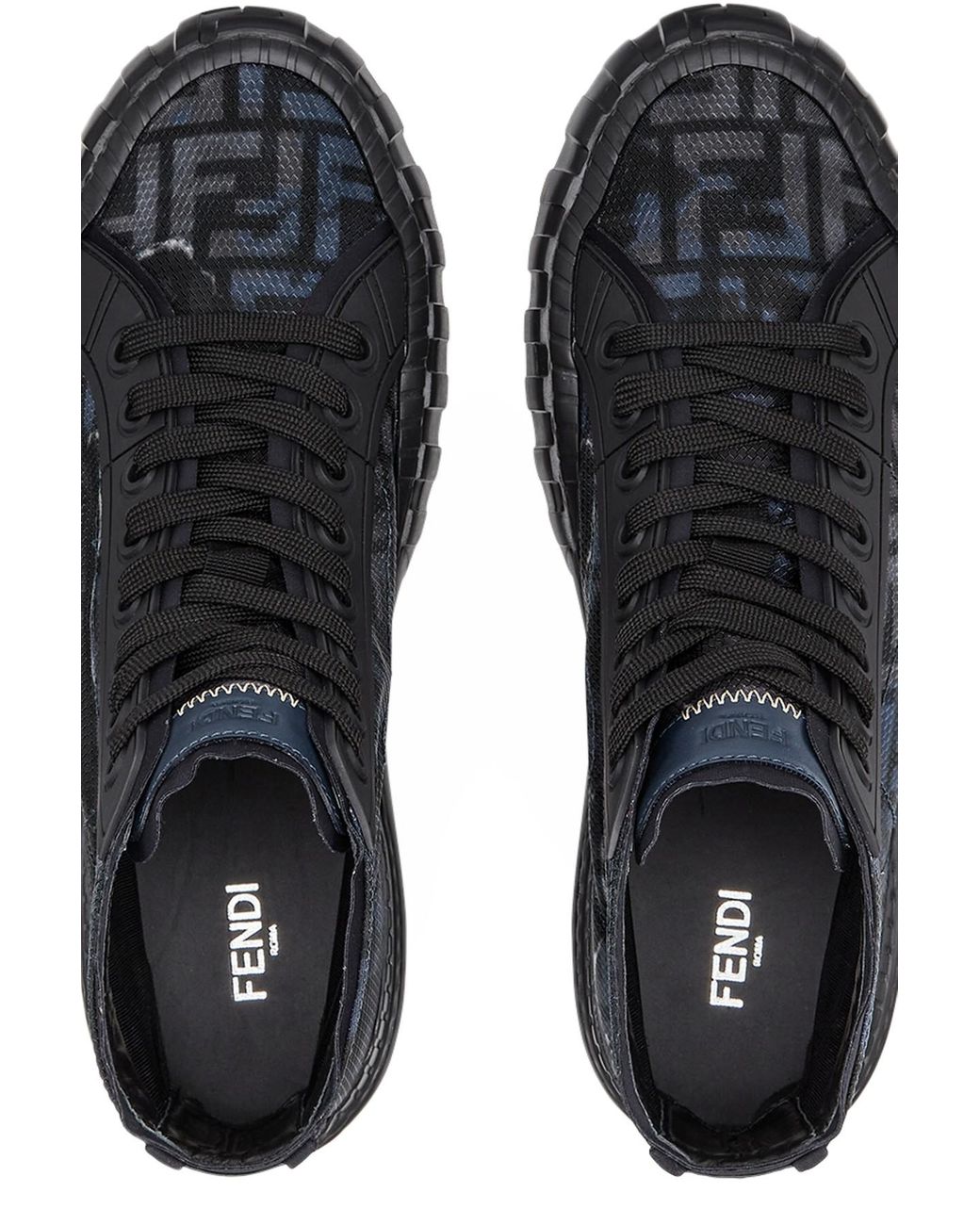 Fendi Synthetic Force High-tops in Black for Men - Lyst