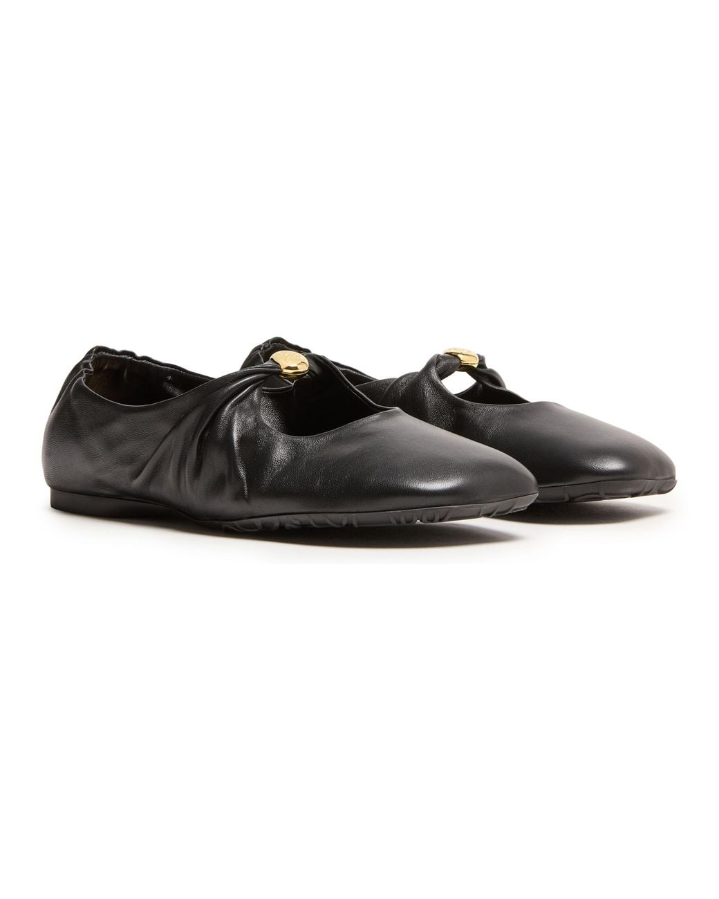Loewe Black Pebble Soft Ballerinas