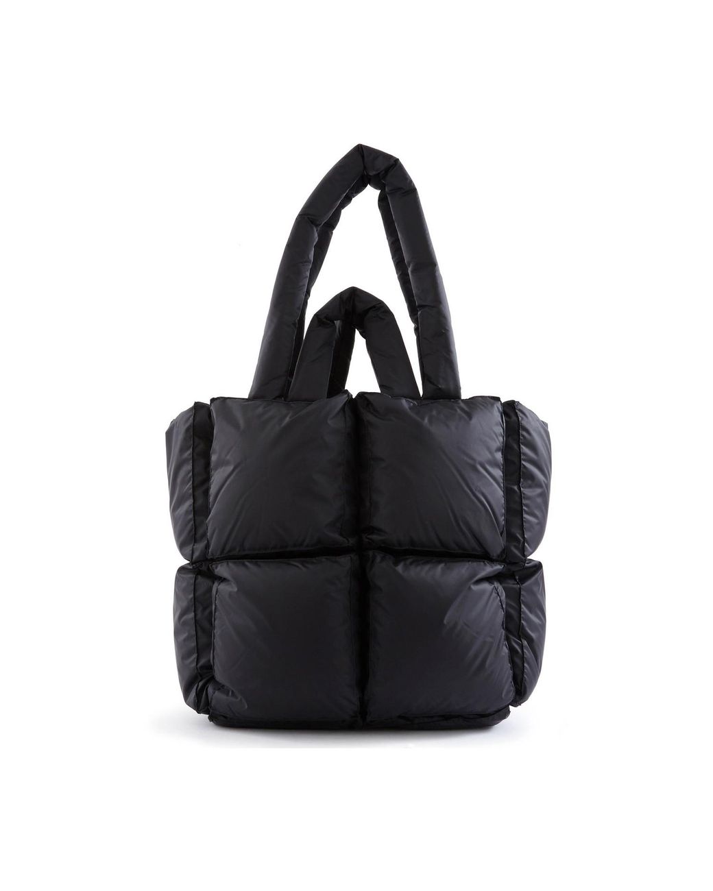 Off-White c/o Virgil Abloh Puffy Small Padded Tote Bag in Anthracite ...