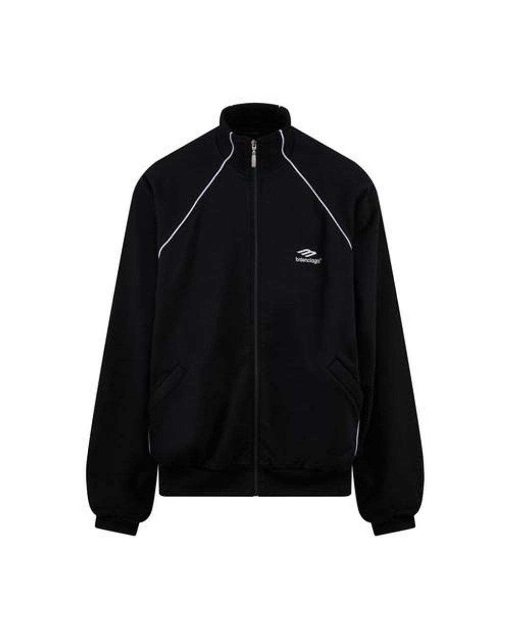 Balenciaga 3b Sports Icon Tracksuit Jacket in Black for Men | Lyst