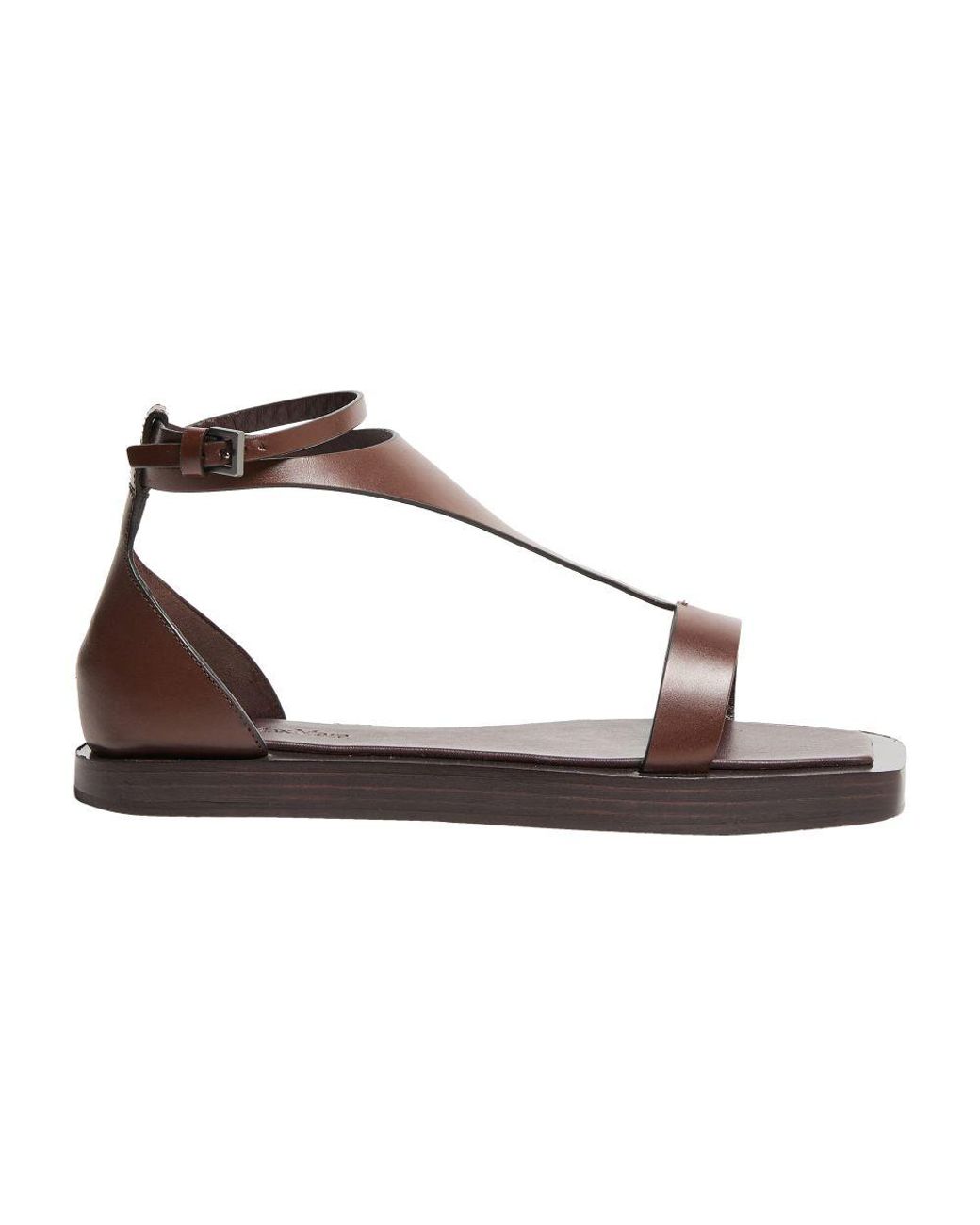 Max Mara Velaflat Sandals in Brown | Lyst