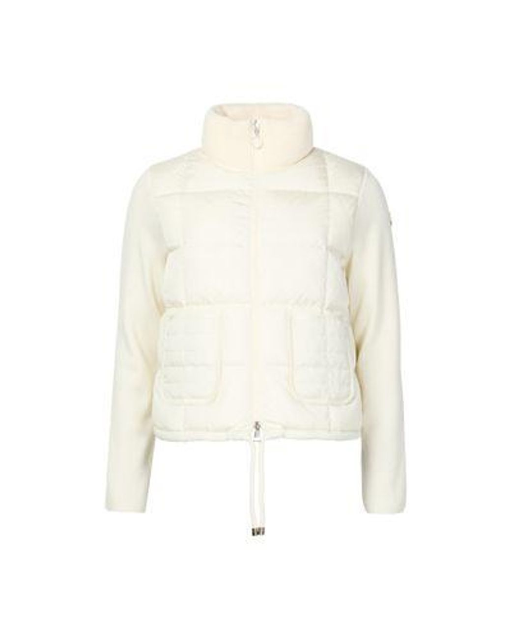 Moncler White Bi-Material Jacket