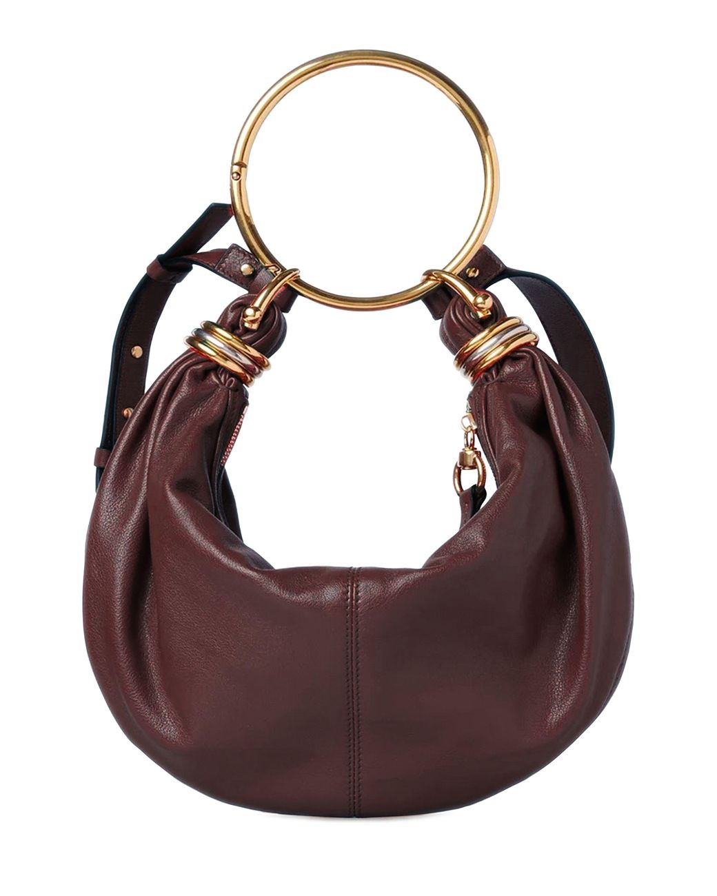 Chloé Brown Bracelet Hobo Bag