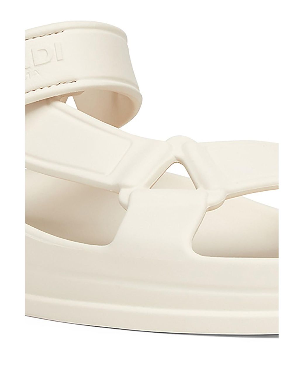 Fendi Rubber Sandals in White Lyst