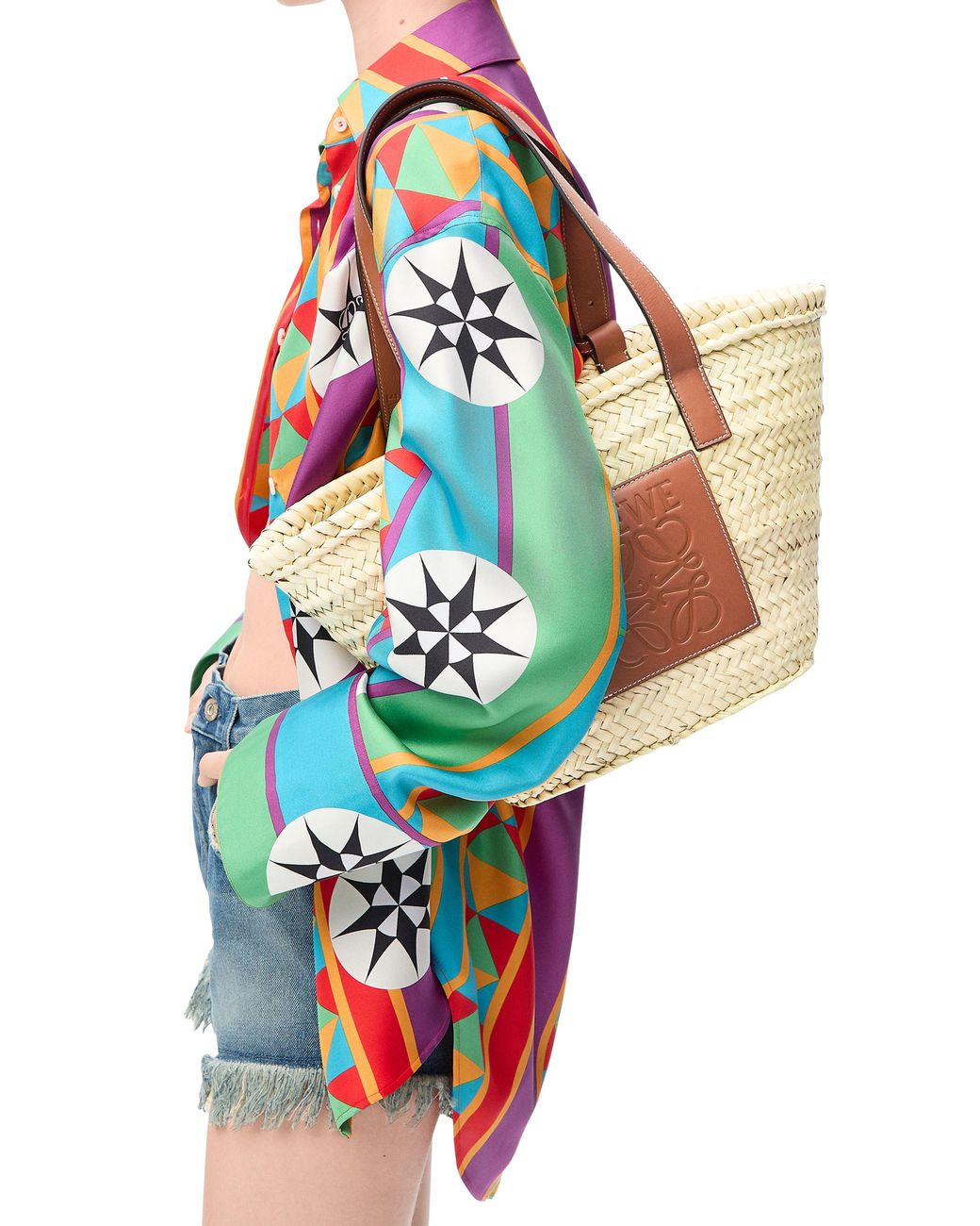 Loewe Brown Medium Basket