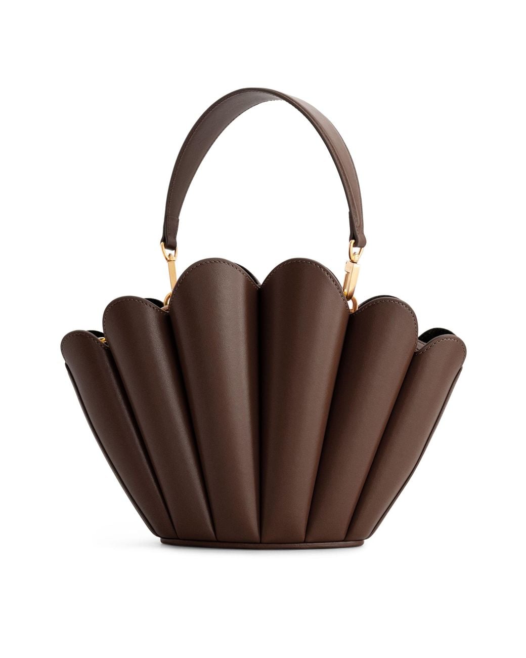 Mlouye Brown Seashell Crossbody Bag