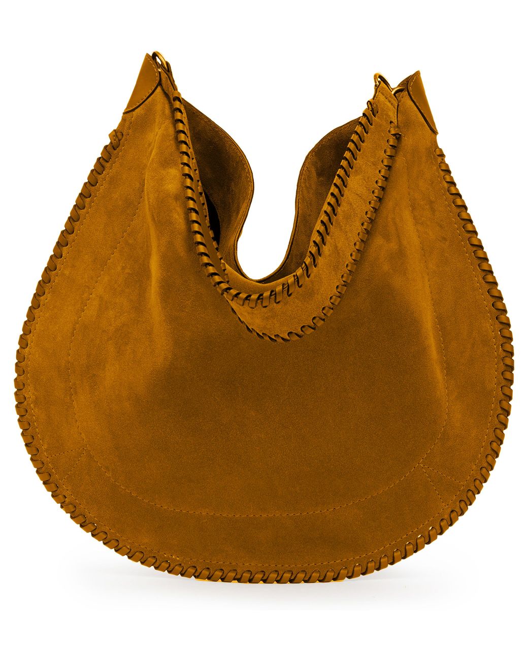 Sac En Cuir Velours À Anse Tressée Oskan Hobo Soft Isabel Marant en coloris Brown
