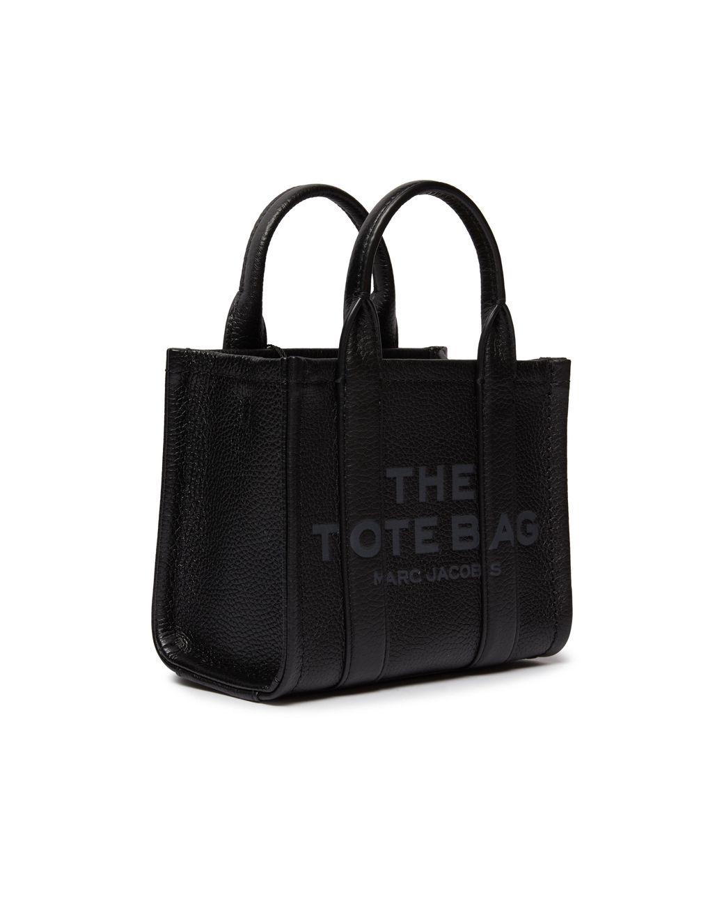 Marc Jacobs The Leather Micro Tote Bag in Black | Lyst