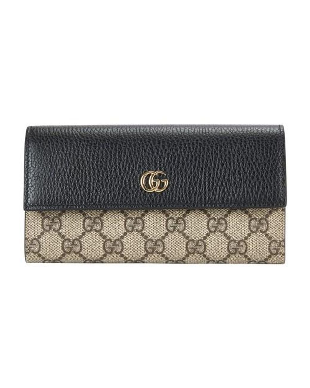 Gucci Canvas Wallet With Chain - Lyst